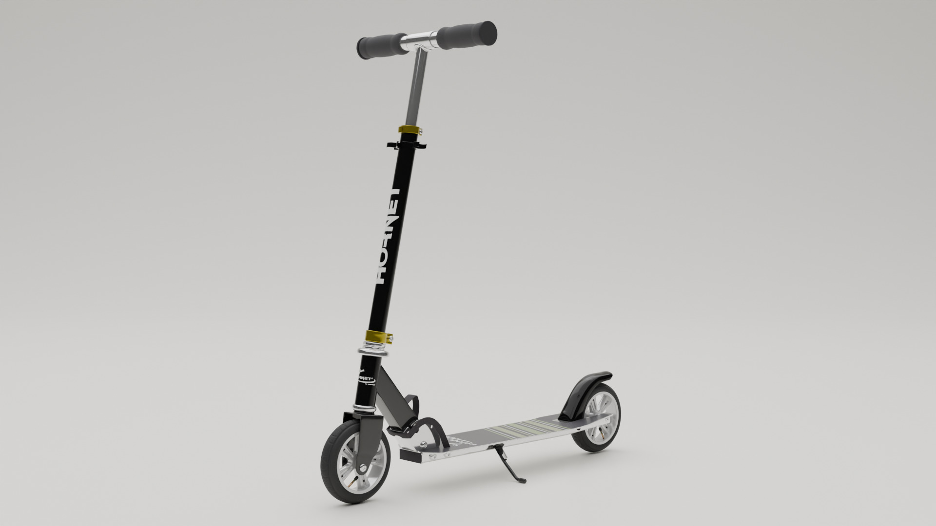Electric Scooter Low-poly 3D model_1