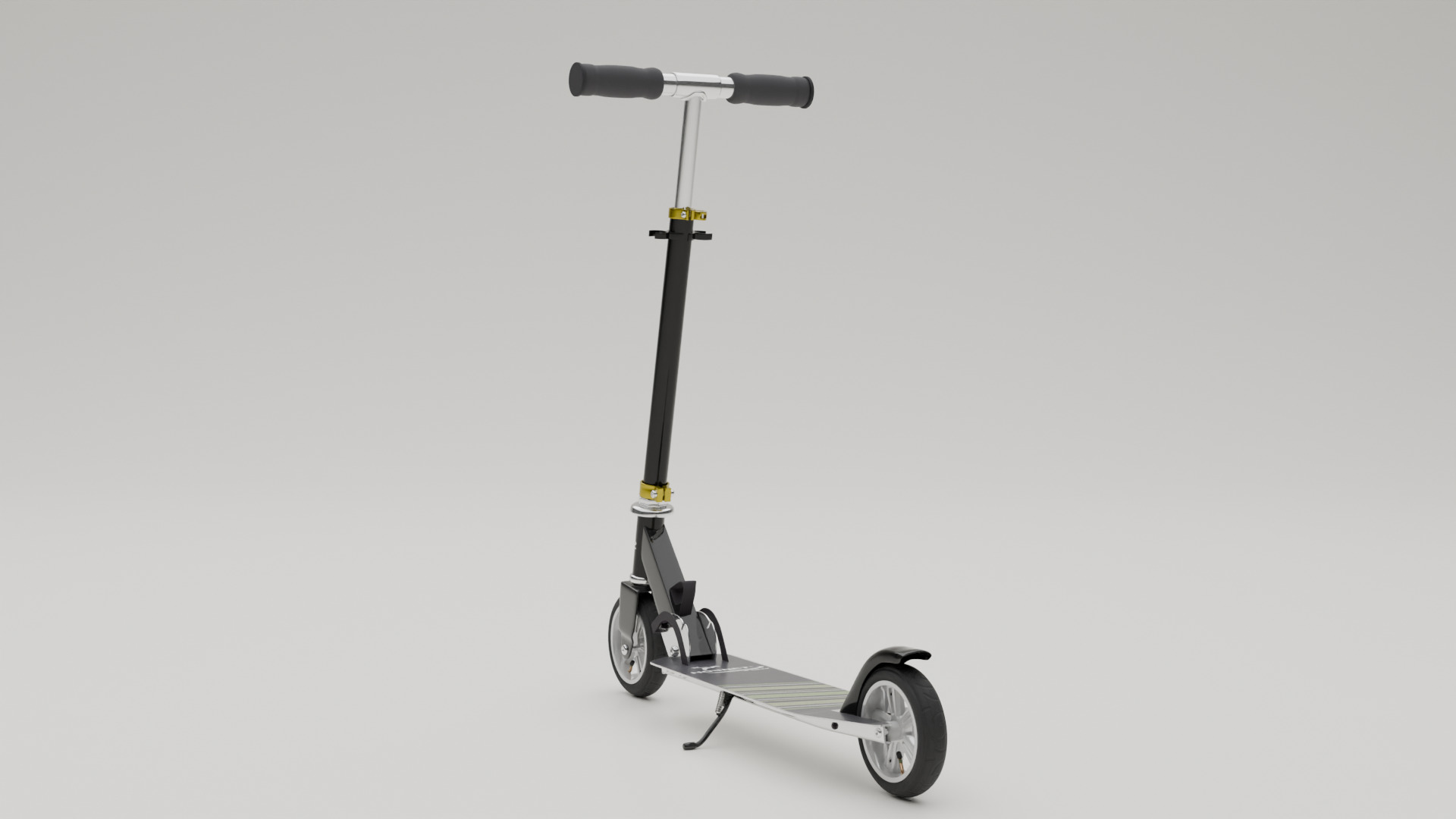 Electric Scooter Low-poly 3D model_5