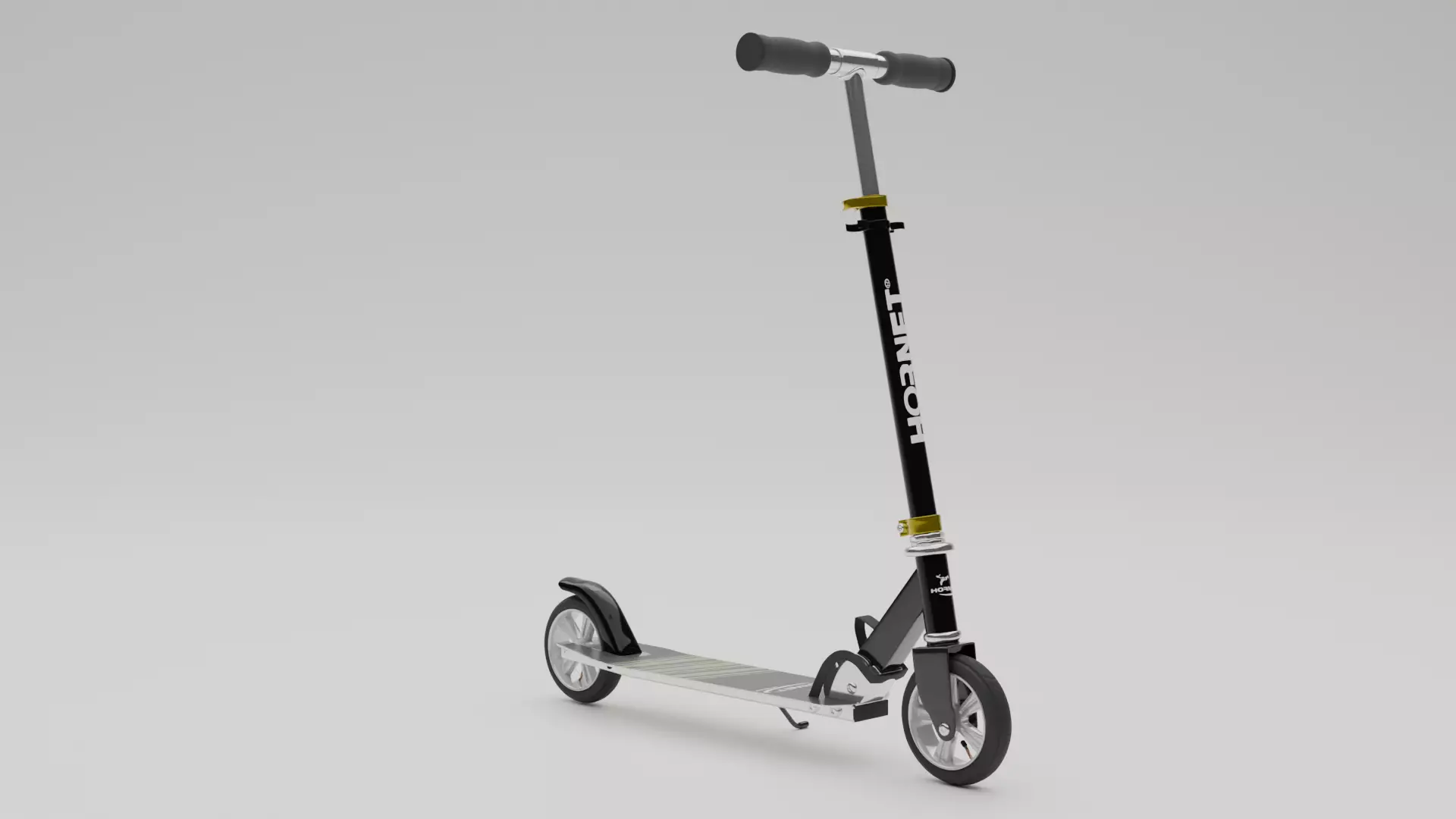 Electric Scooter Low-poly 3D model_0
