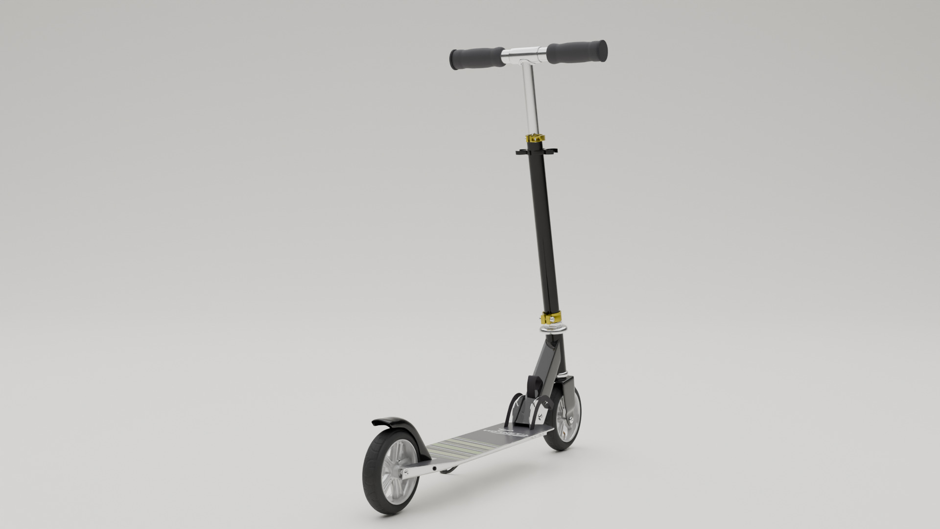 Electric Scooter Low-poly 3D model_6