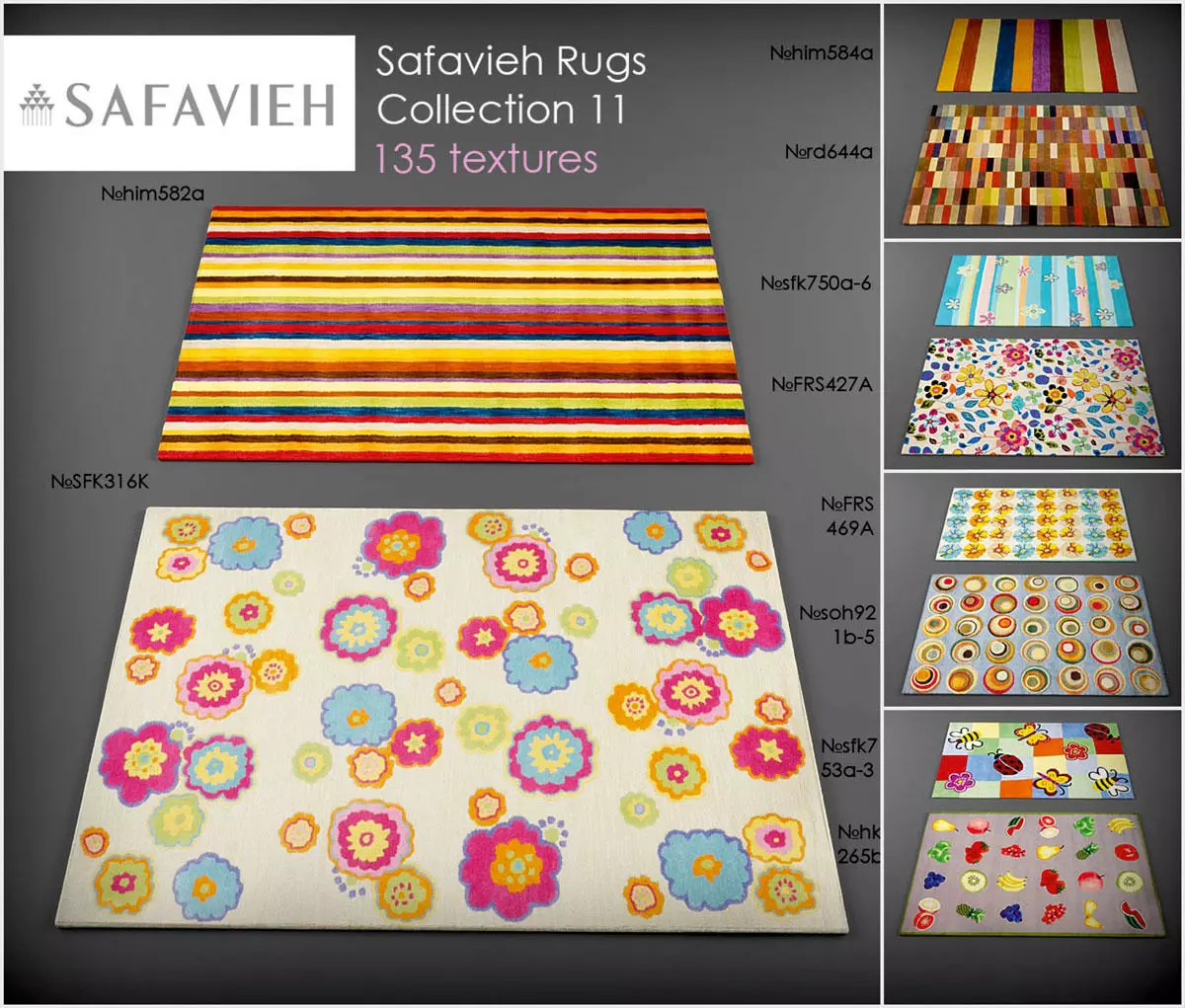 Carpets vol86 3dmodels Low-poly 3D model_0