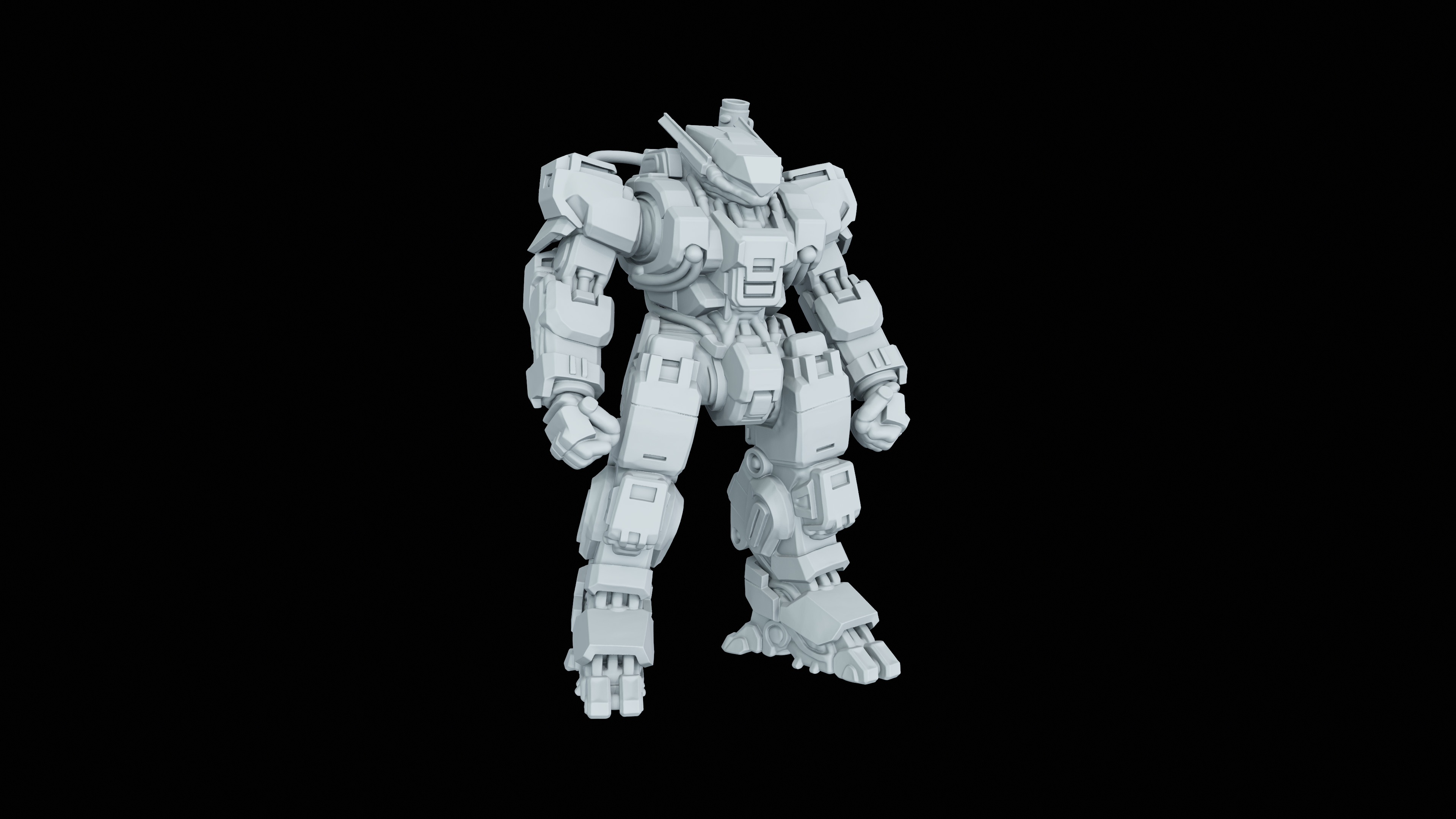 Mech-11b Miniature 3D print model_2