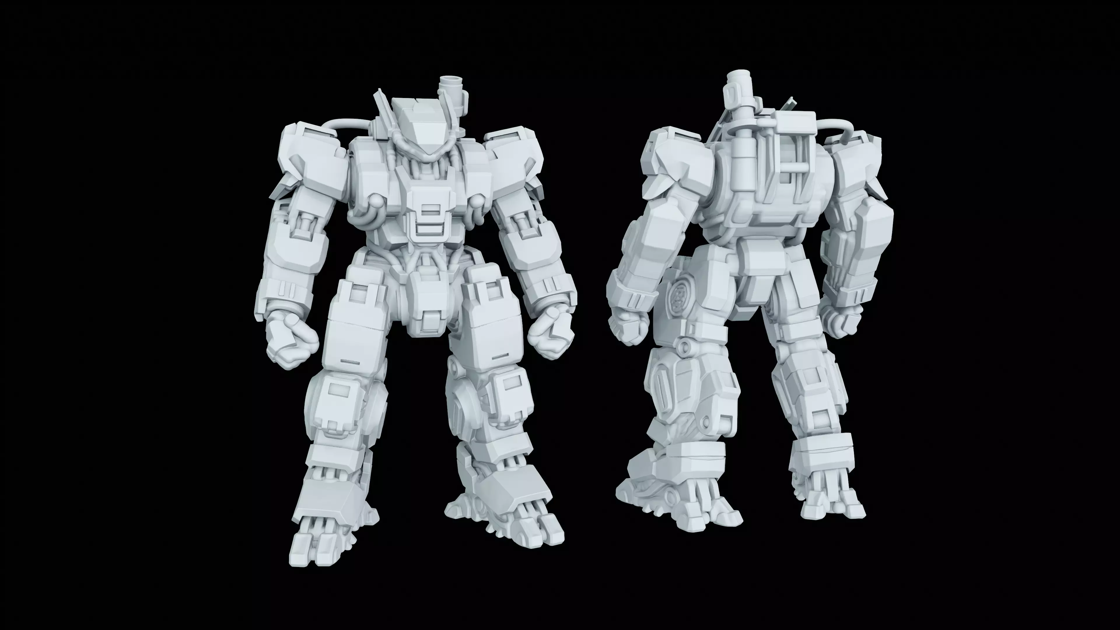 Mech-11b Miniature 3D print model_0
