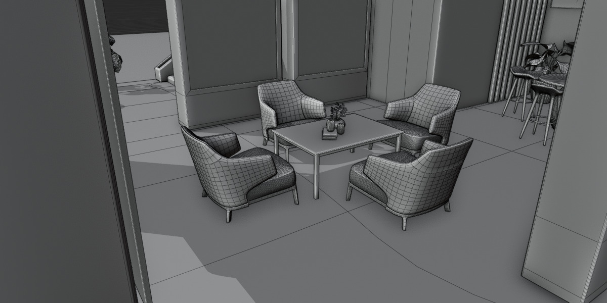 Modern Double-Story Exhibition Booth Design 3D model_19