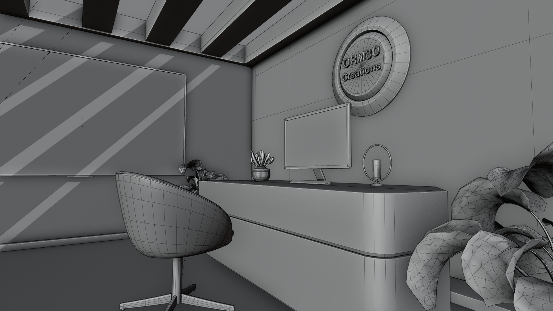 Modern Double-Story Exhibition Booth Design 3D model_28