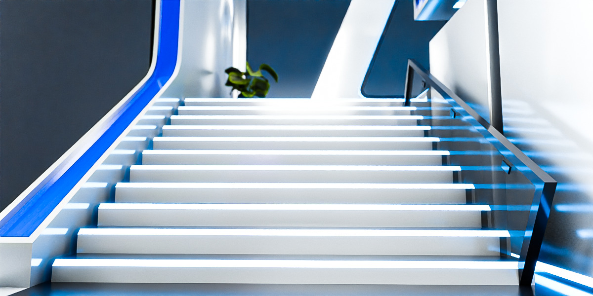 Modern Double-Story Exhibition Booth Design 3D model_8