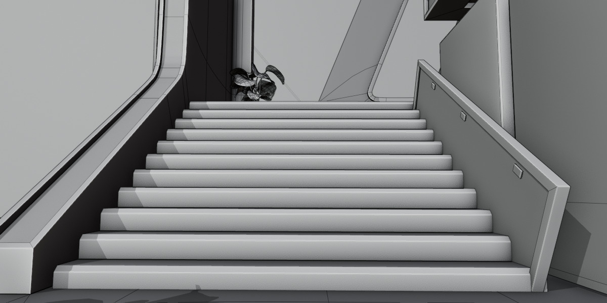 Modern Double-Story Exhibition Booth Design 3D model_30