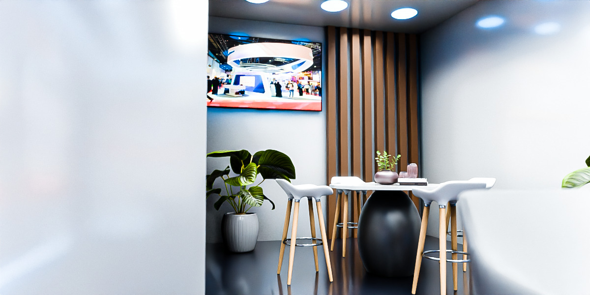 Modern Double-Story Exhibition Booth Design 3D model_5