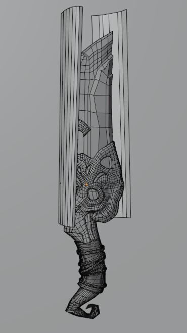 Stylish Dagger 3D Model 3D model_2