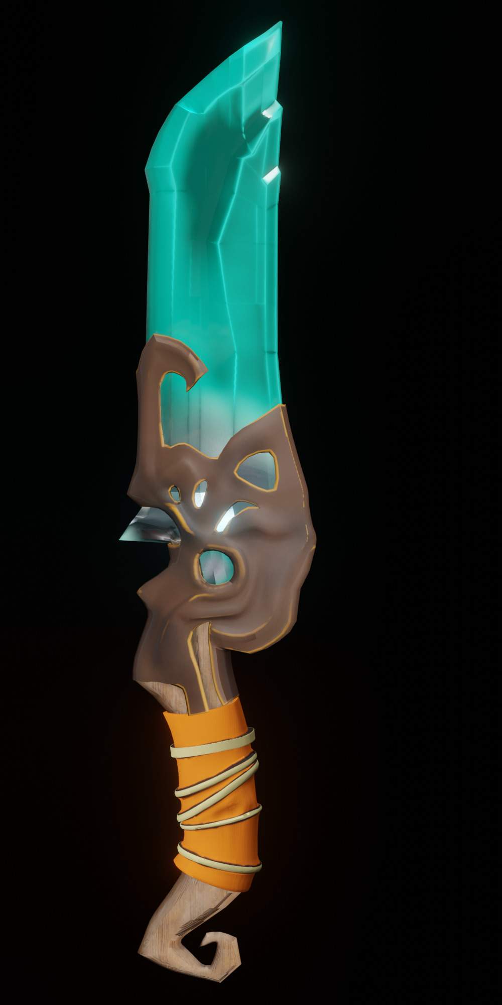 Stylish Dagger 3D Model 3D model_5