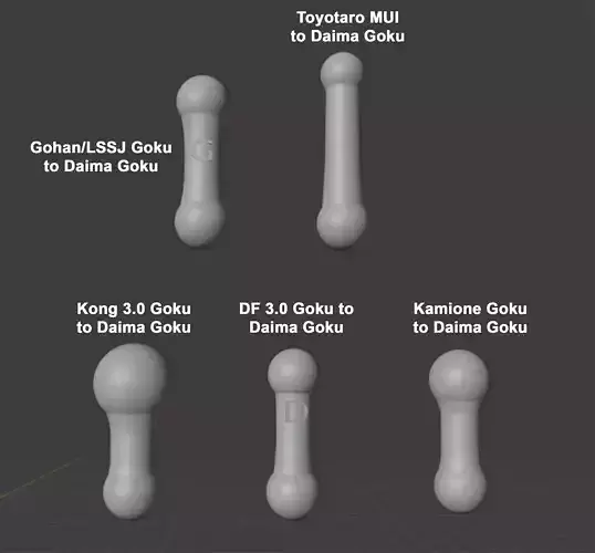 Dragon Ball Neck Joints for SHF Daima Adult Goku and Vegeta  3D print model