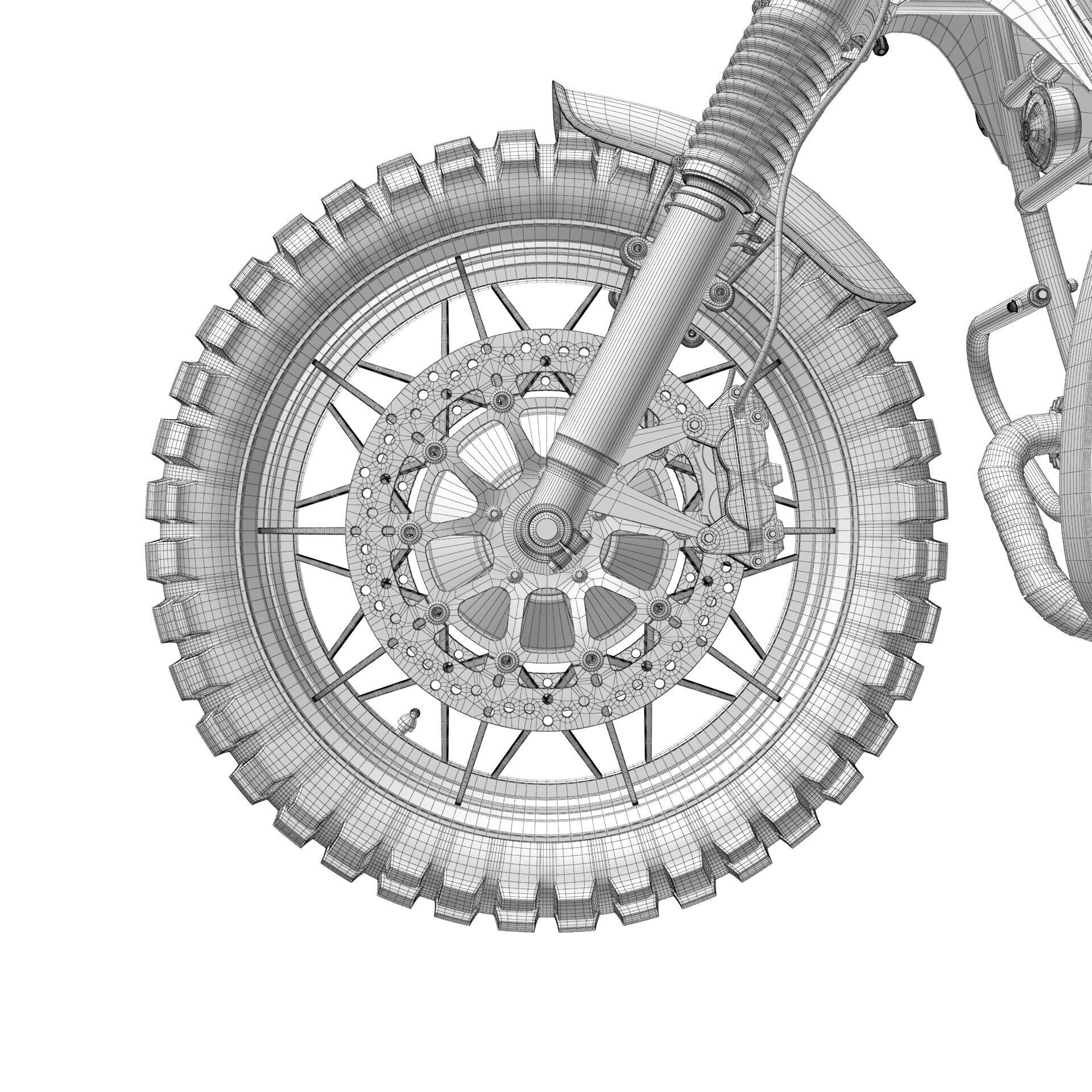 Cafe Racer R80 Motorcycle  3D model_31