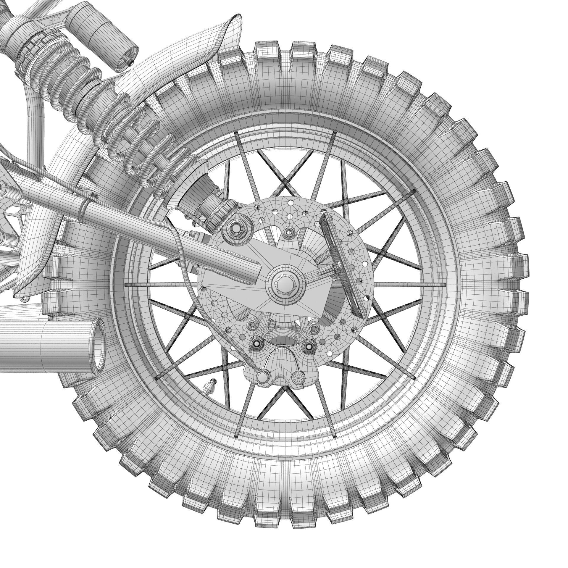 Cafe Racer R80 Motorcycle  3D model_30