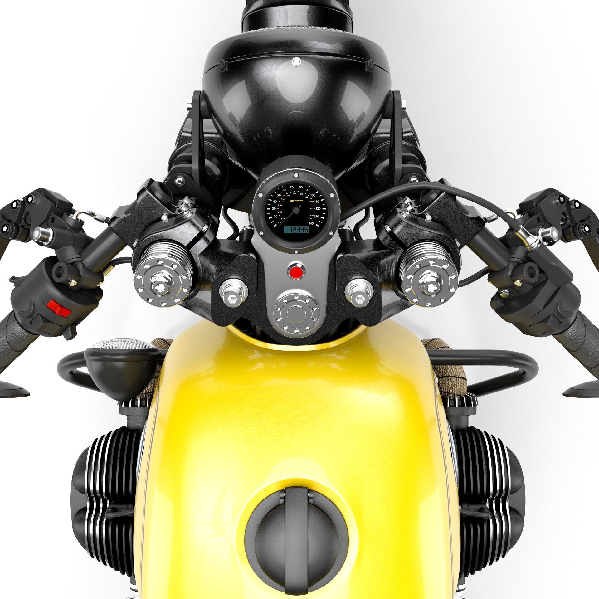 Cafe Racer R80 Motorcycle  3D model_13