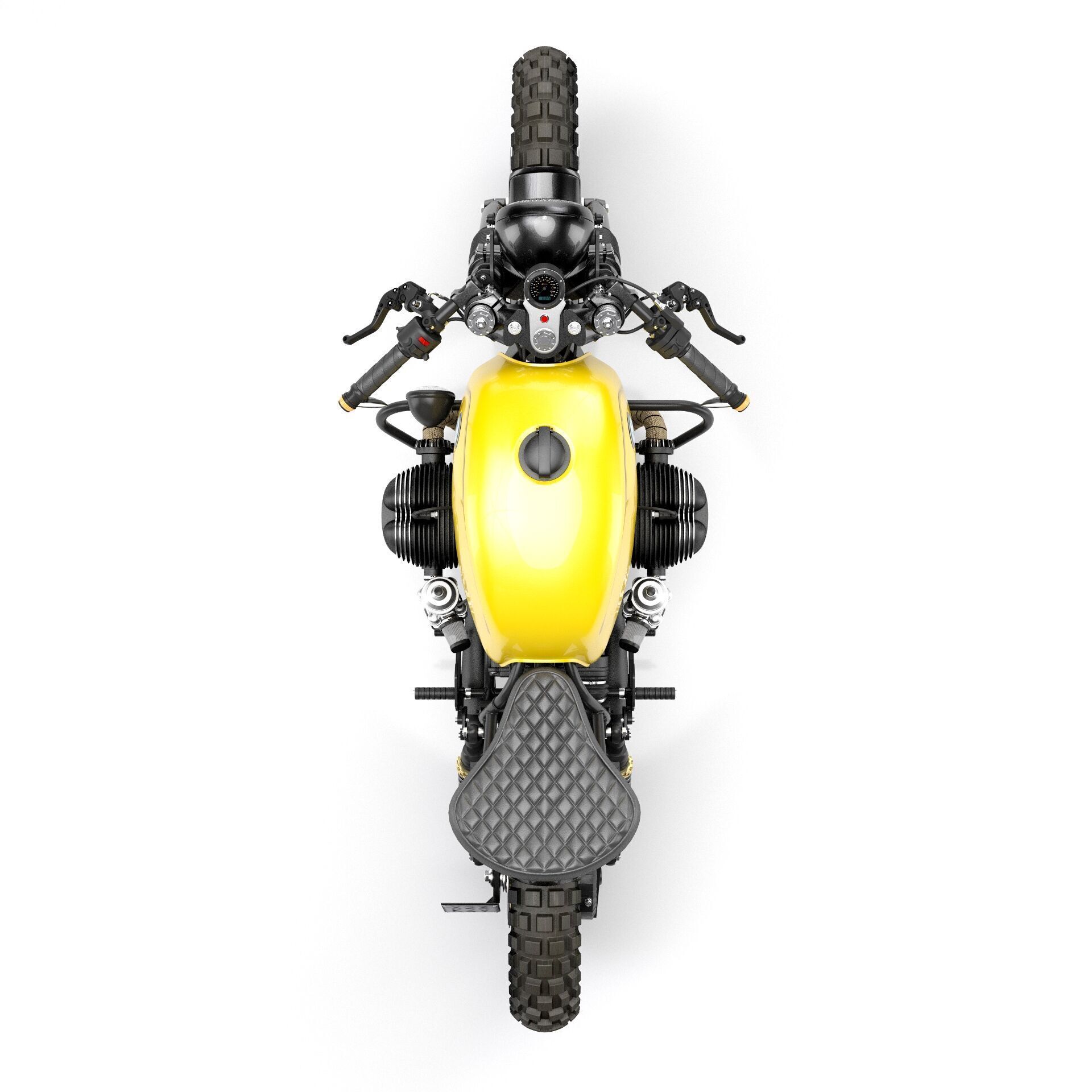 Cafe Racer R80 Motorcycle  3D model_8