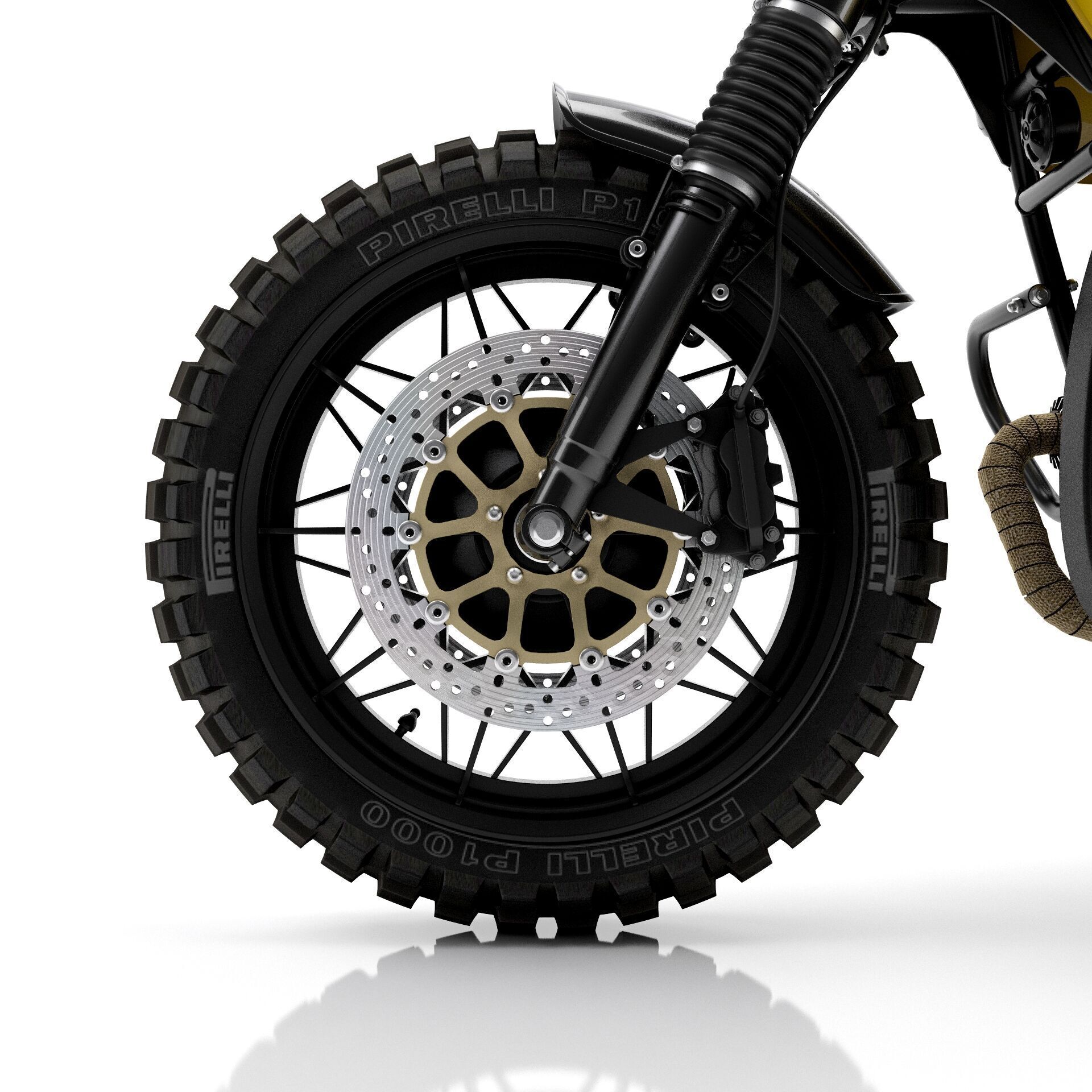 Cafe Racer R80 Motorcycle  3D model_15