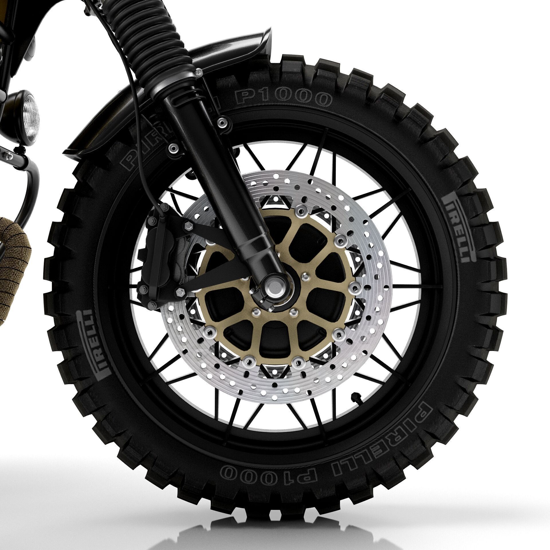 Cafe Racer R80 Motorcycle  3D model_10