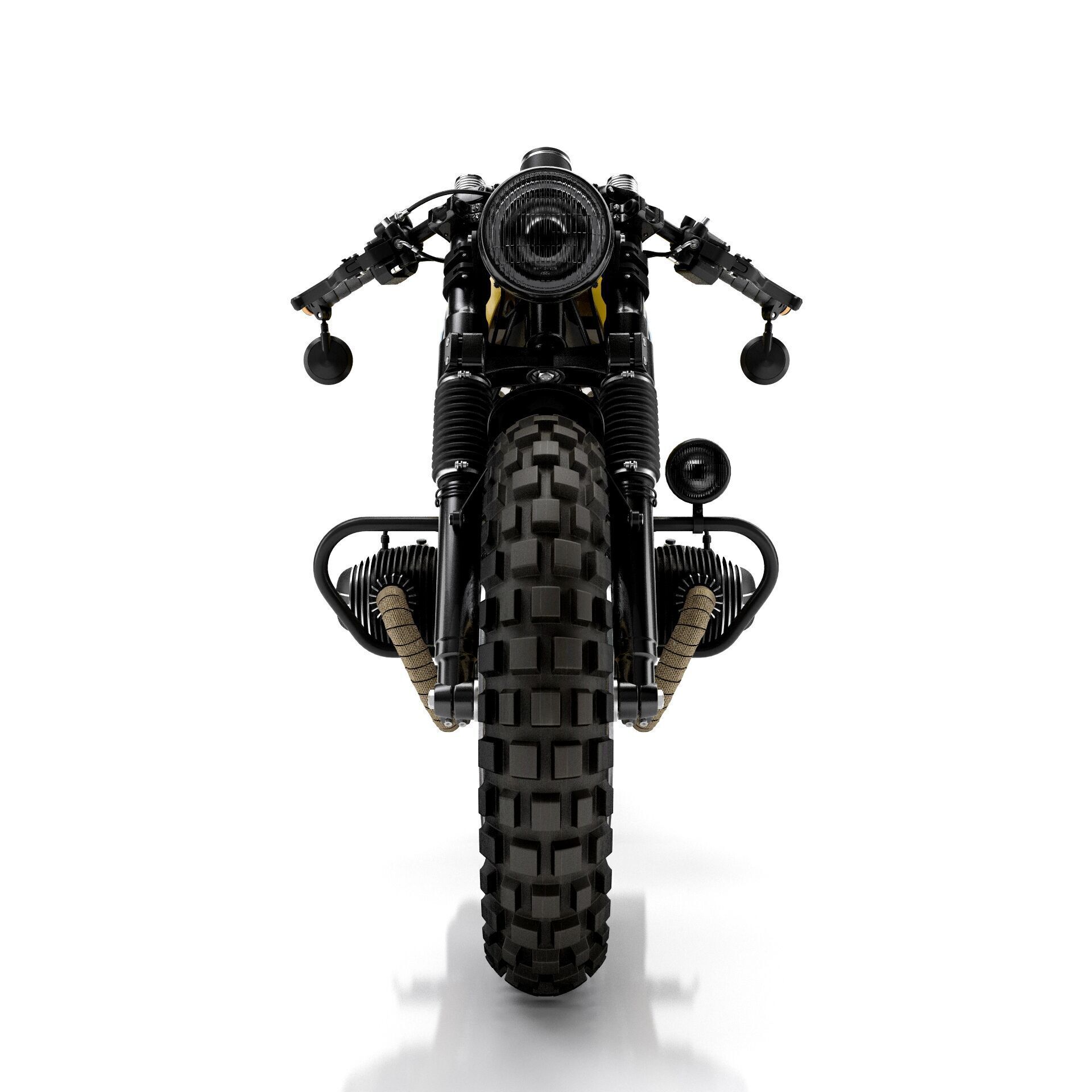Cafe Racer R80 Motorcycle  3D model_4