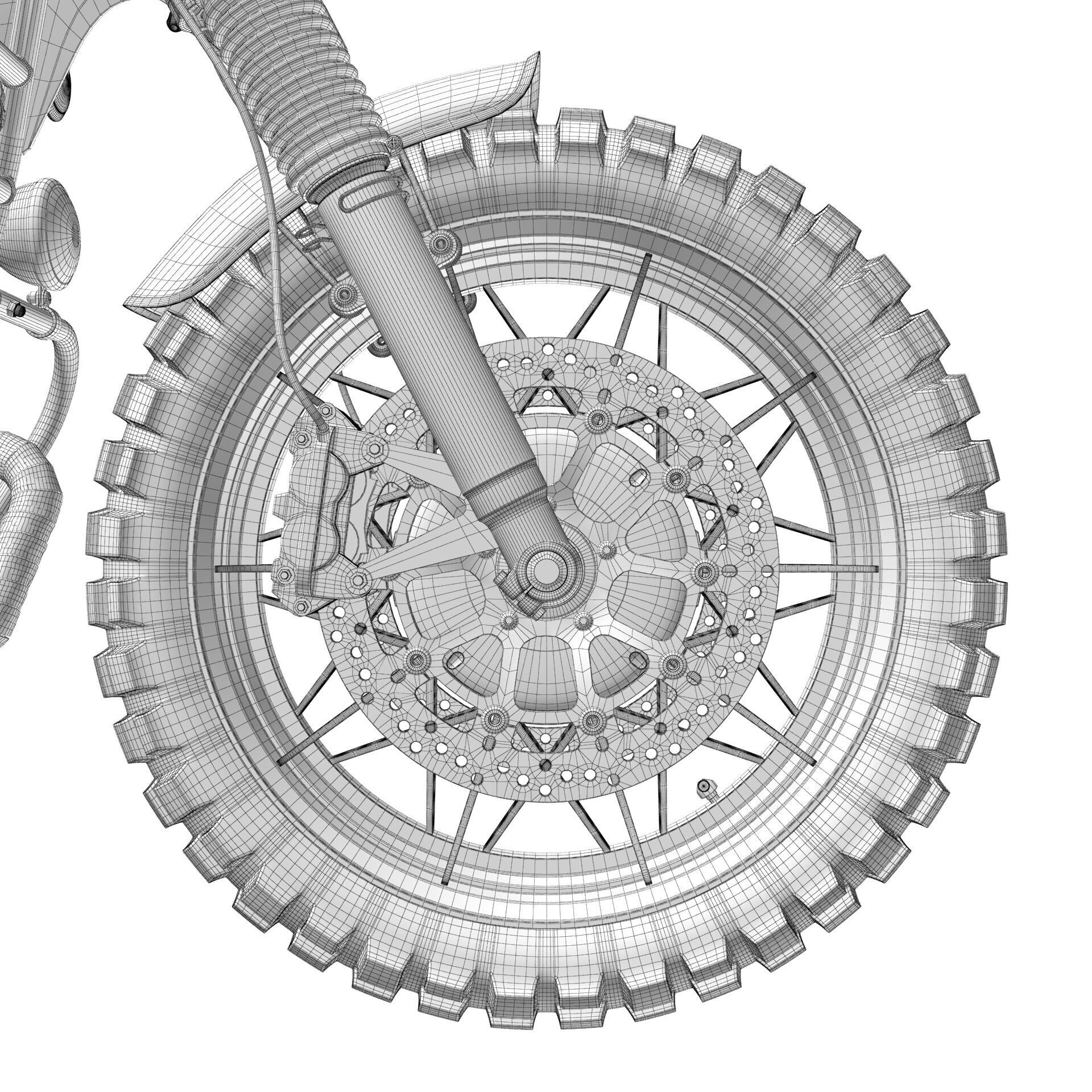 Cafe Racer R80 Motorcycle  3D model_26