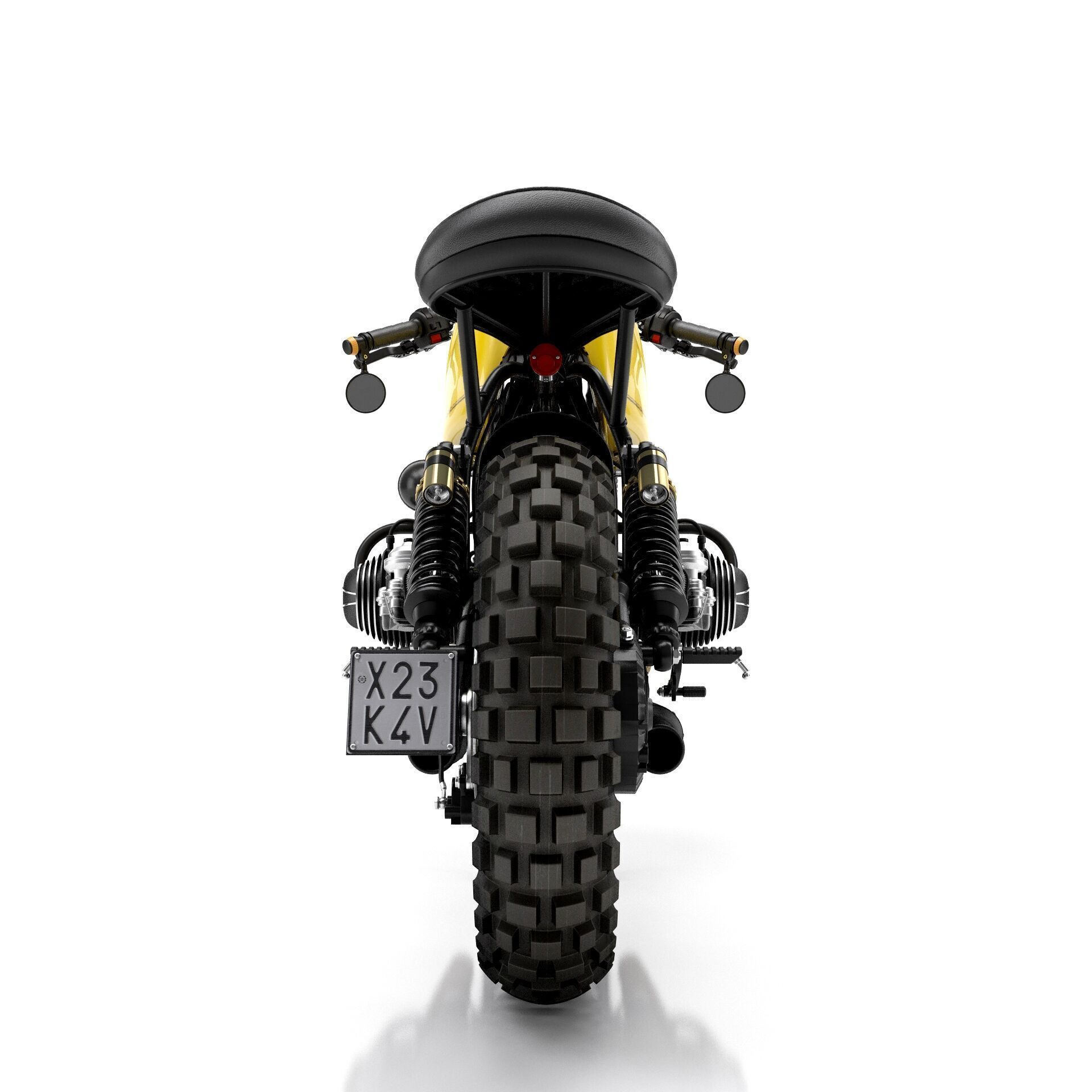 Cafe Racer R80 Motorcycle  3D model_5
