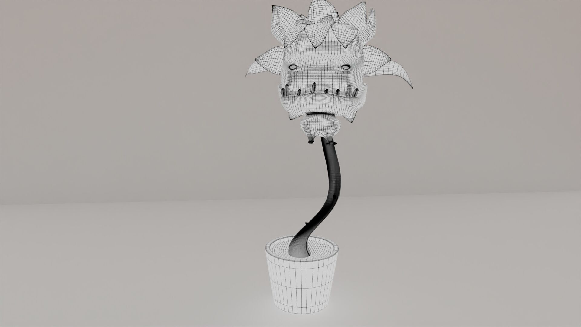 Cowplant Low-poly 3D model_3