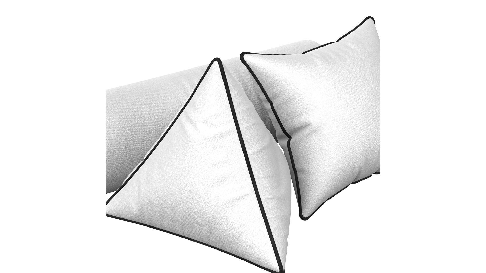 Pillow Set 3in1 3D model_5
