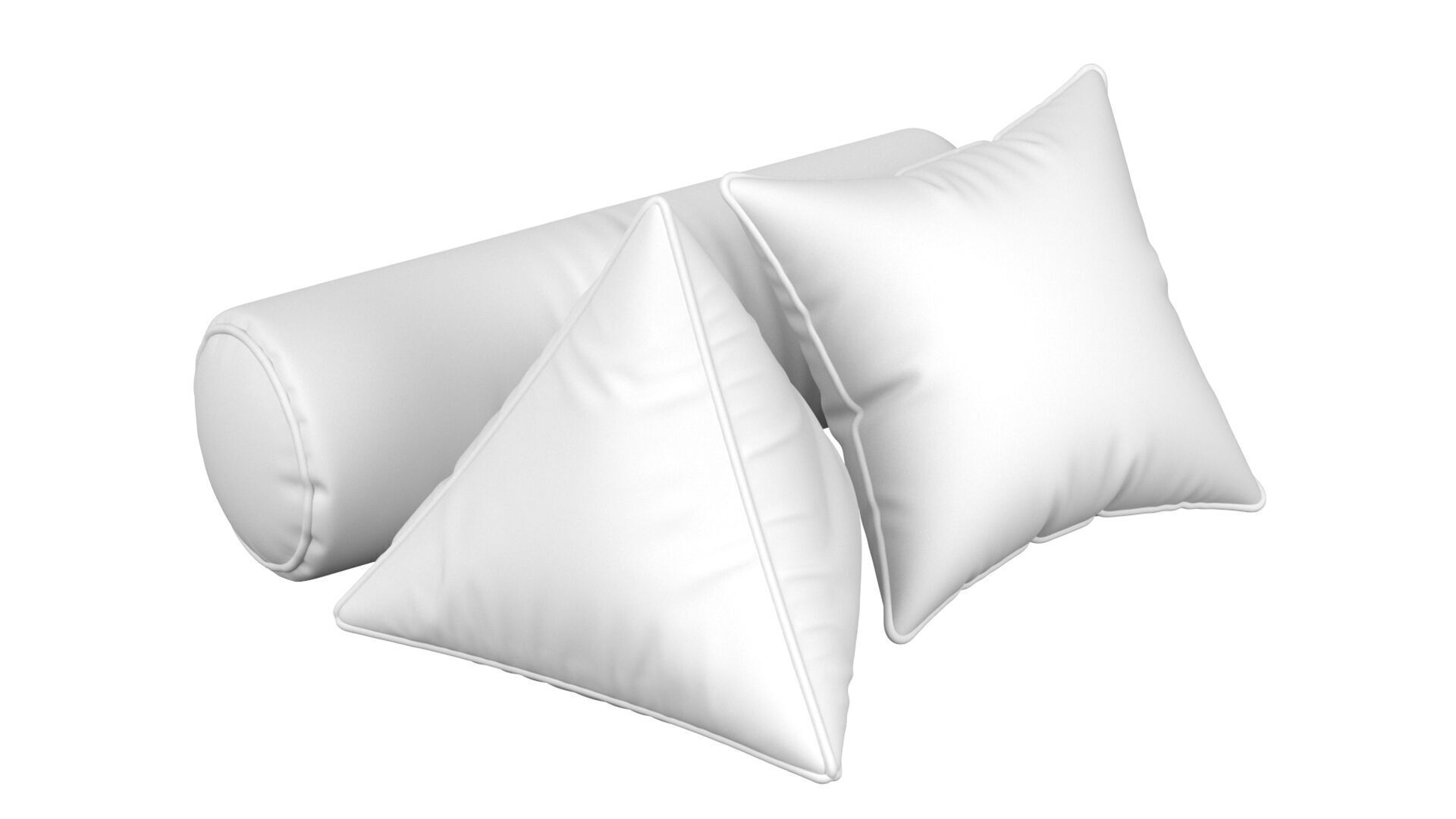 Pillow Set 3in1 3D model_6