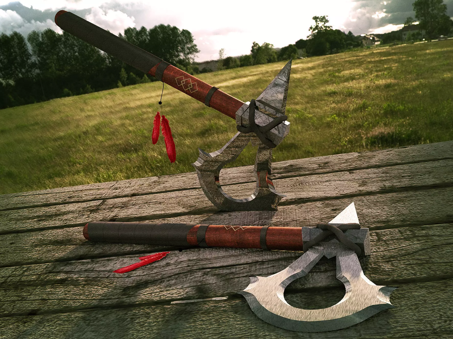 tomahawk sword Free 3D model_0