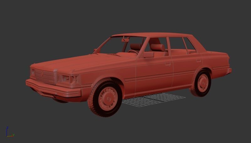 Toyota Crown Mk6 S110 Super Saloon 1982 3D print model_1