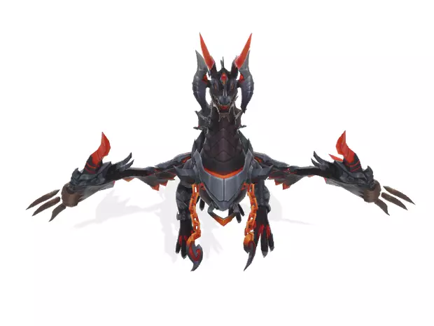 Dragon from hell 3D model_0