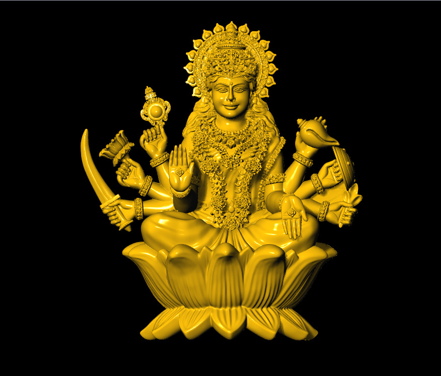AshtaLaxmi - 8 Laxmi 3D print model 3D print model_7