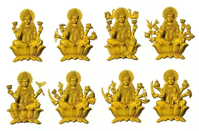 AshtaLaxmi - 8 Laxmi 3D print model 3D print model