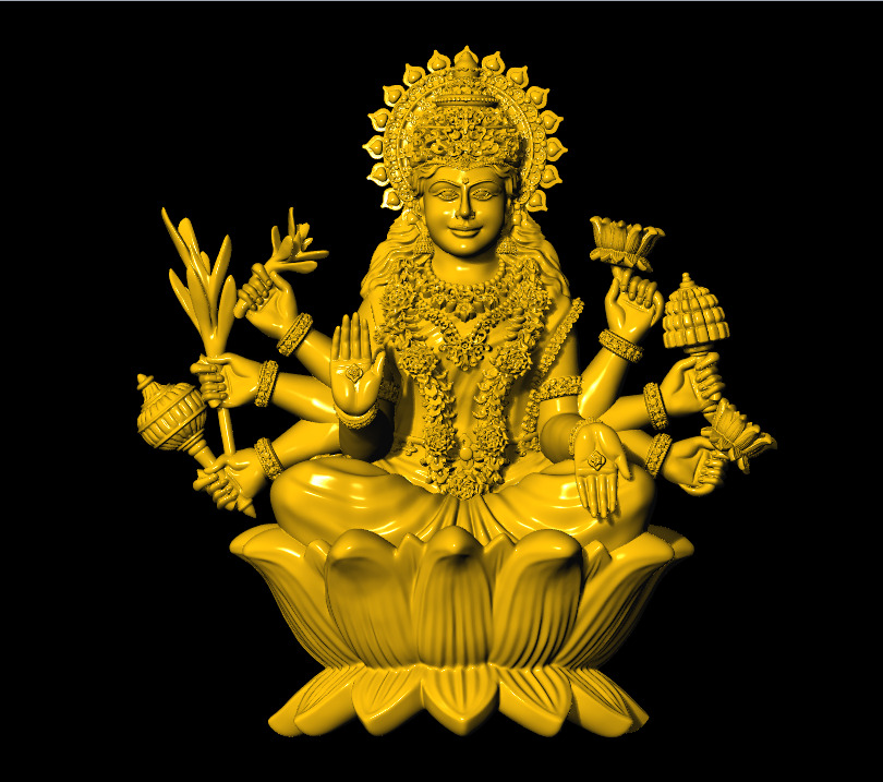 AshtaLaxmi - 8 Laxmi 3D print model 3D print model_2