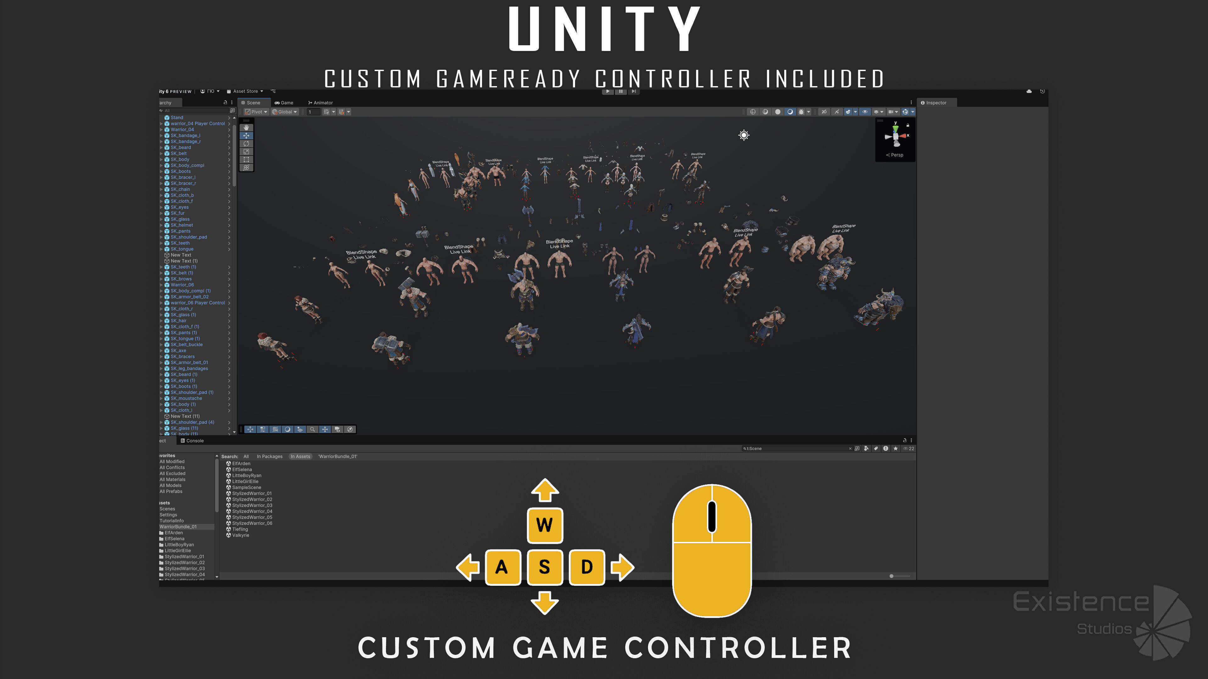 12 in 1 Mega Bundle - Stylized Characters Warriors - 68 Low-poly 3D model_10