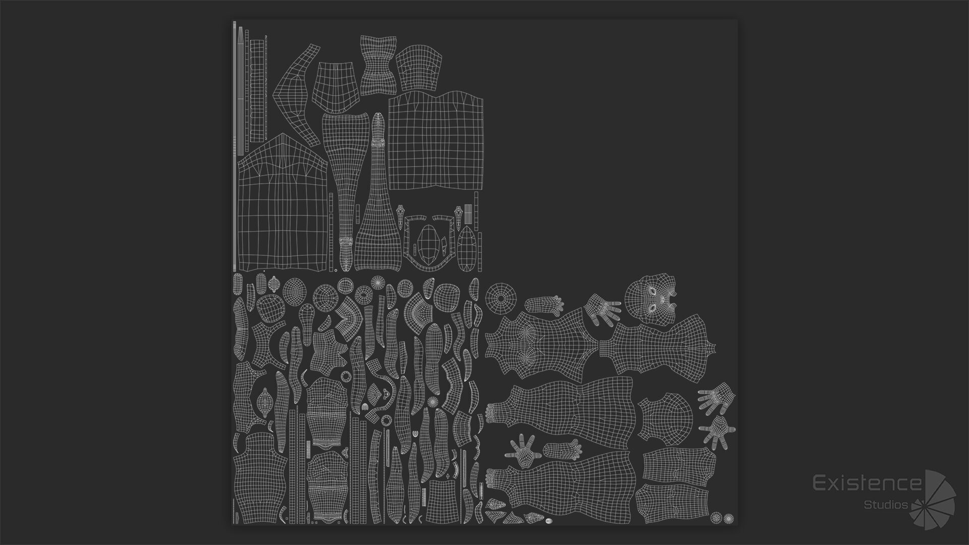 12 in 1 Mega Bundle - Stylized Characters Warriors - 68 Low-poly 3D model_31