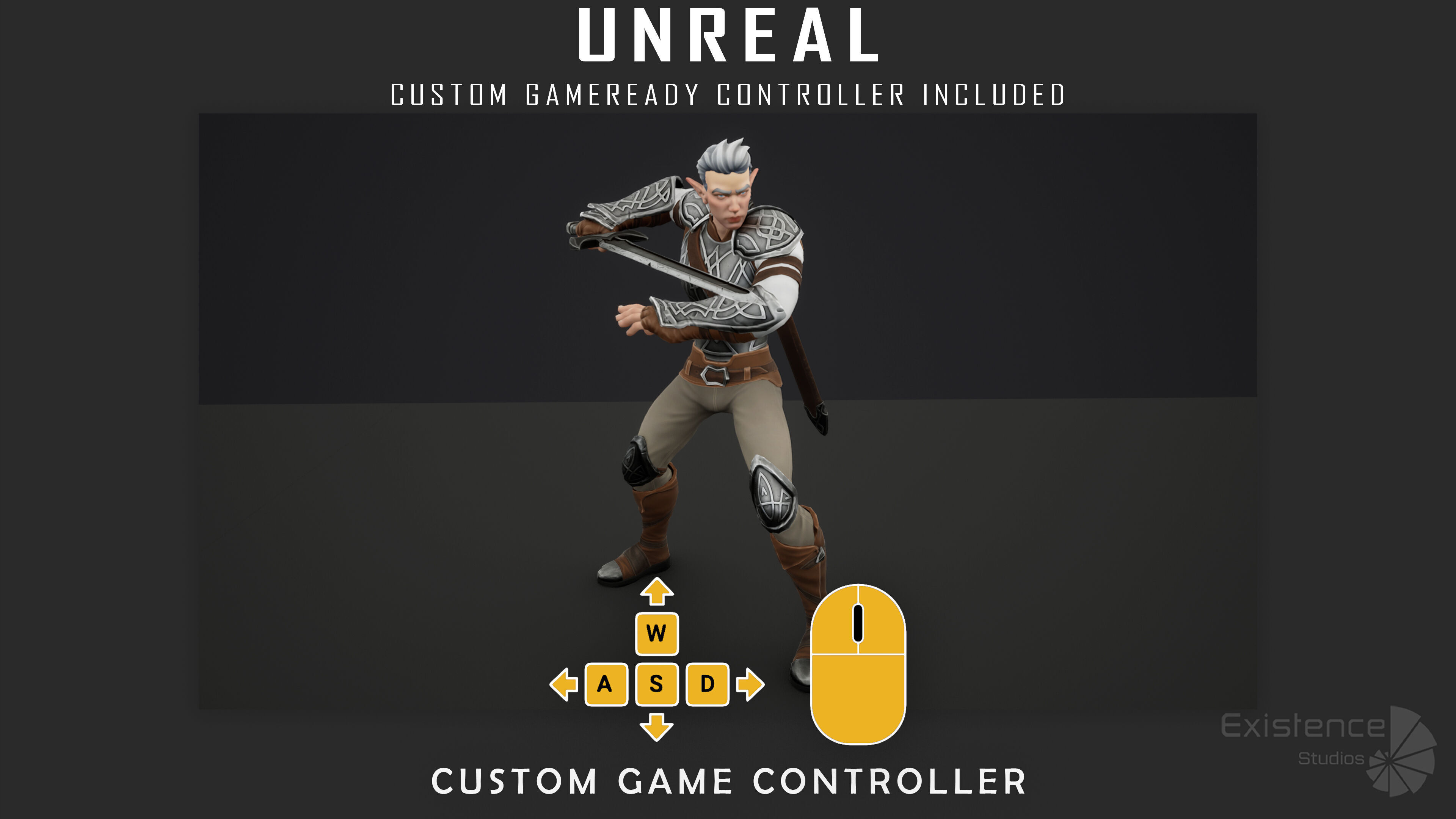 12 in 1 Mega Bundle - Stylized Characters Warriors - 68 Low-poly 3D model_22