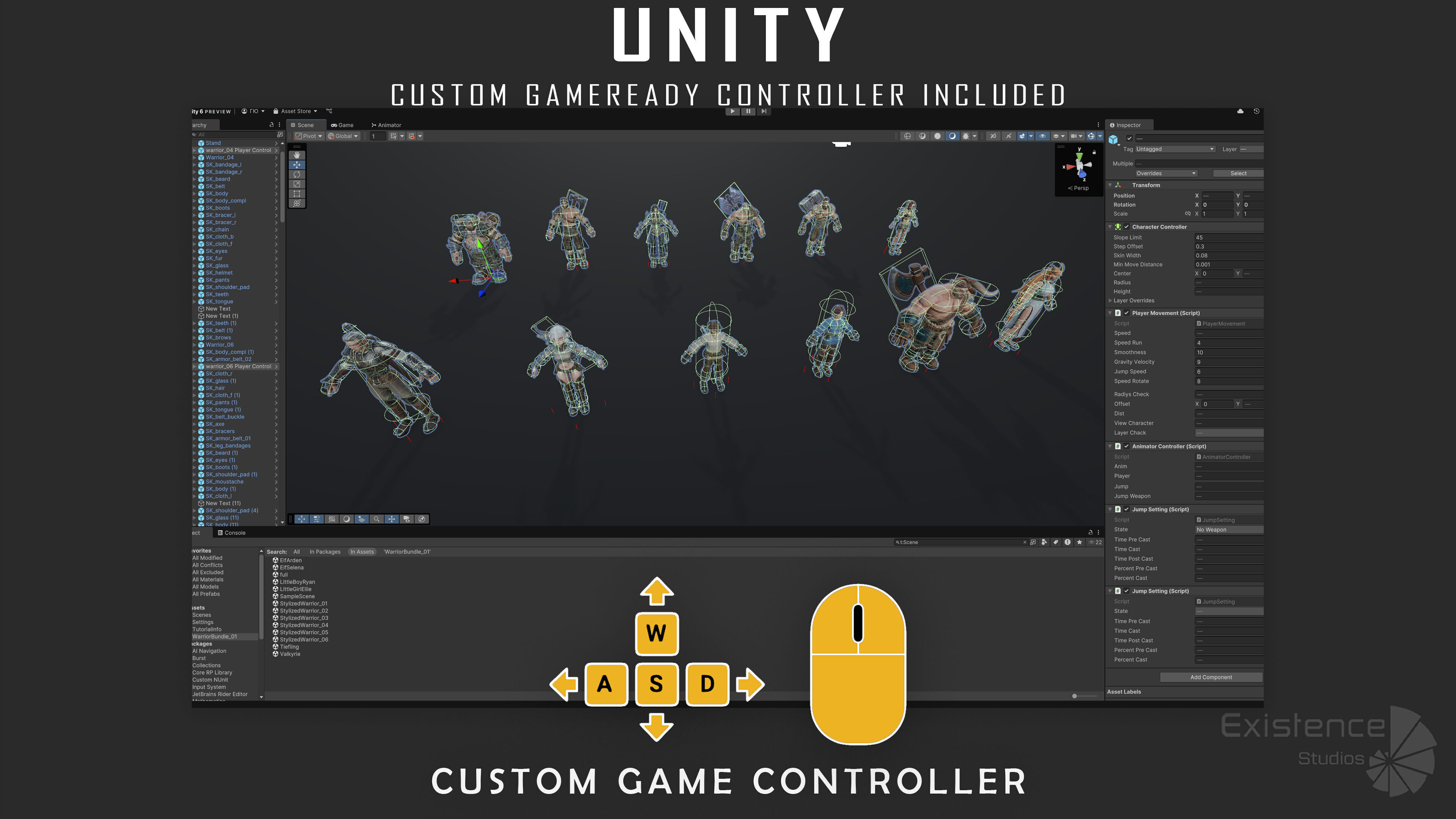 12 in 1 Mega Bundle - Stylized Characters Warriors - 68 Low-poly 3D model_21
