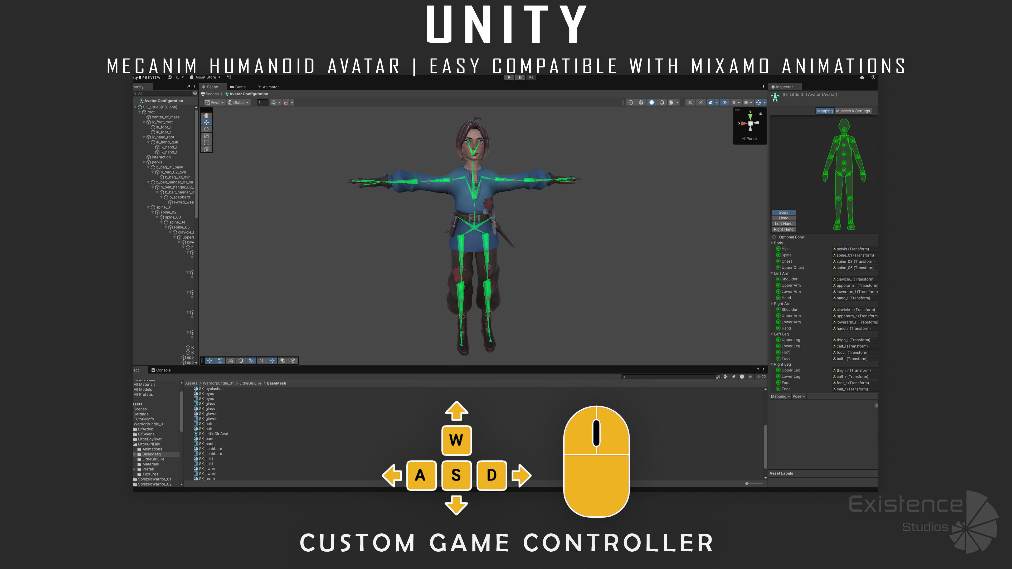12 in 1 Mega Bundle - Stylized Characters Warriors - 68 Low-poly 3D model_17