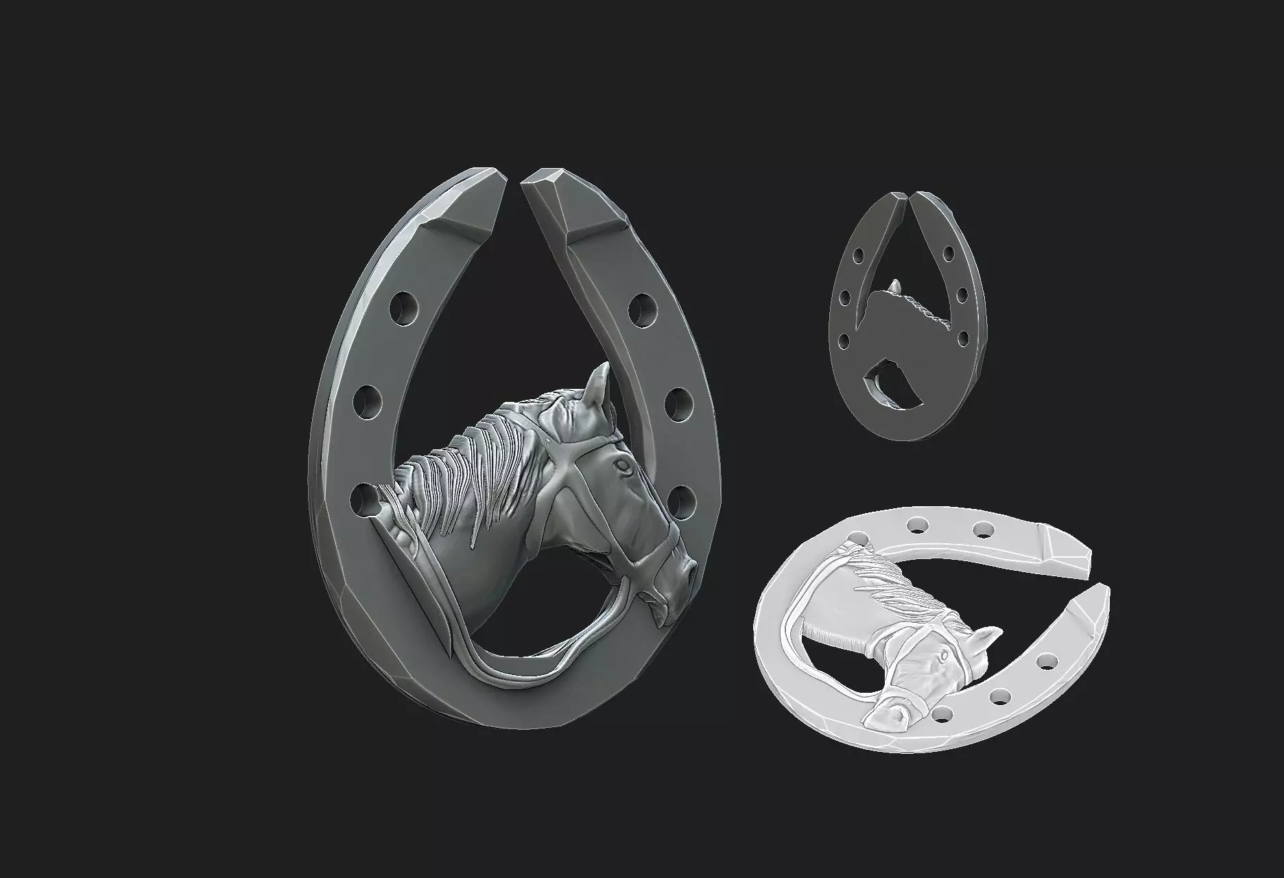 lucky horse 3D print model