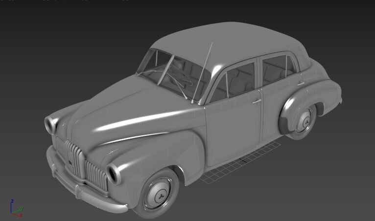 Holden 48 215 sedan 1948 3D print model_2