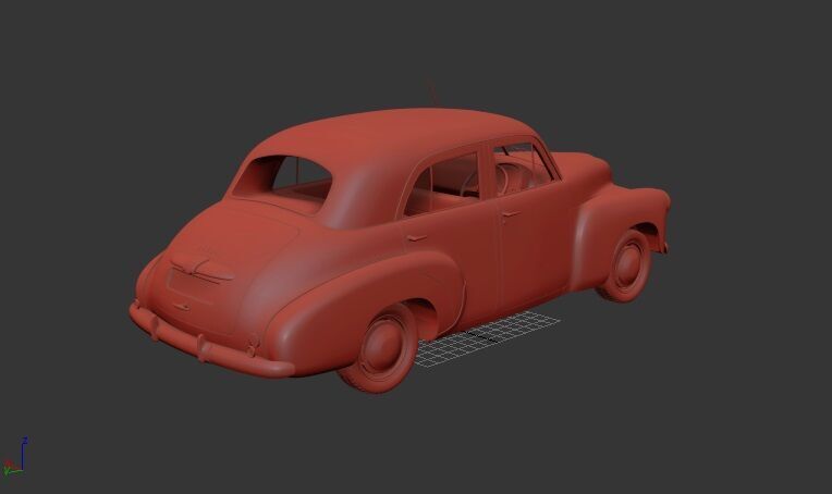 Holden 48 215 sedan 1948 3D print model_1