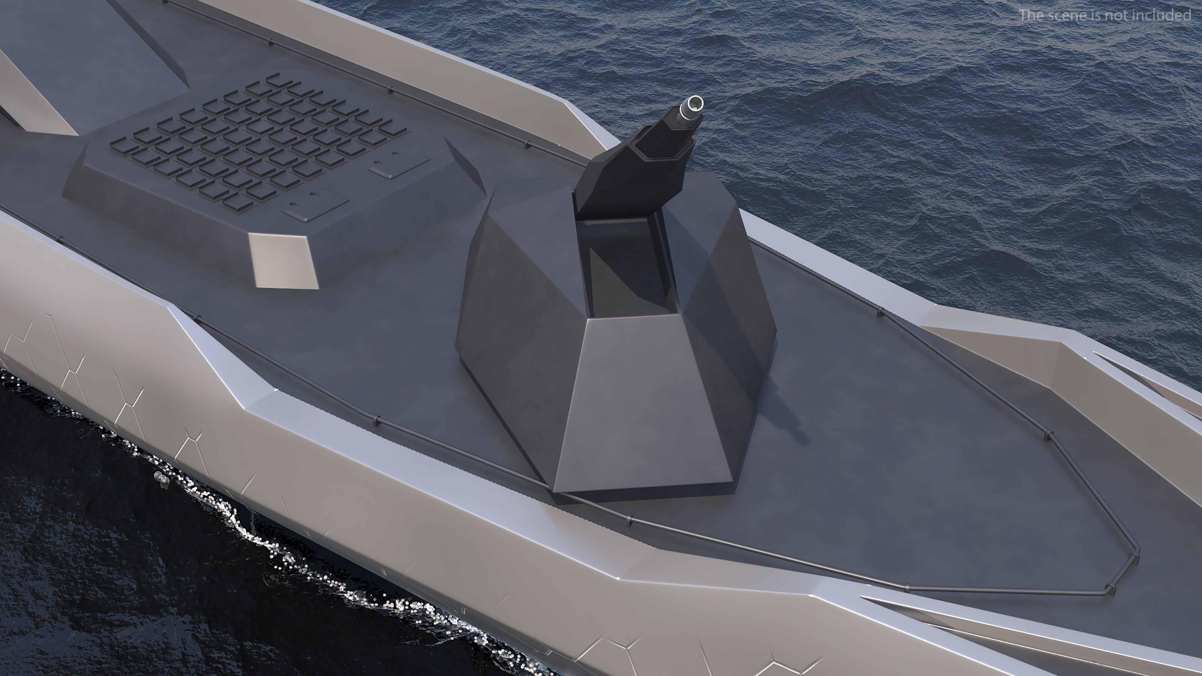 Blue Shark Frigate Rigged for Maya 3D model_10