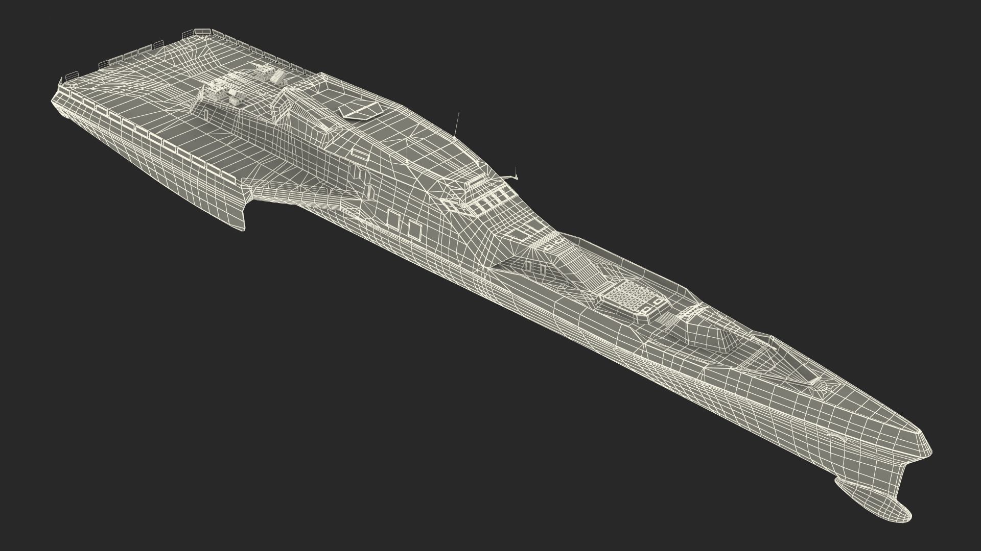 Blue Shark Frigate Rigged for Maya 3D model_41