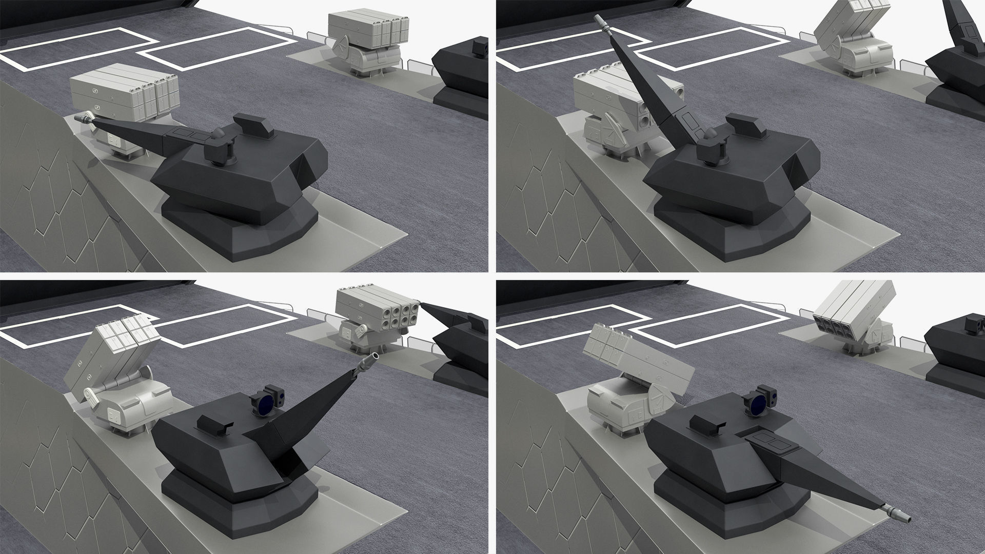 Blue Shark Frigate Rigged for Maya 3D model_32