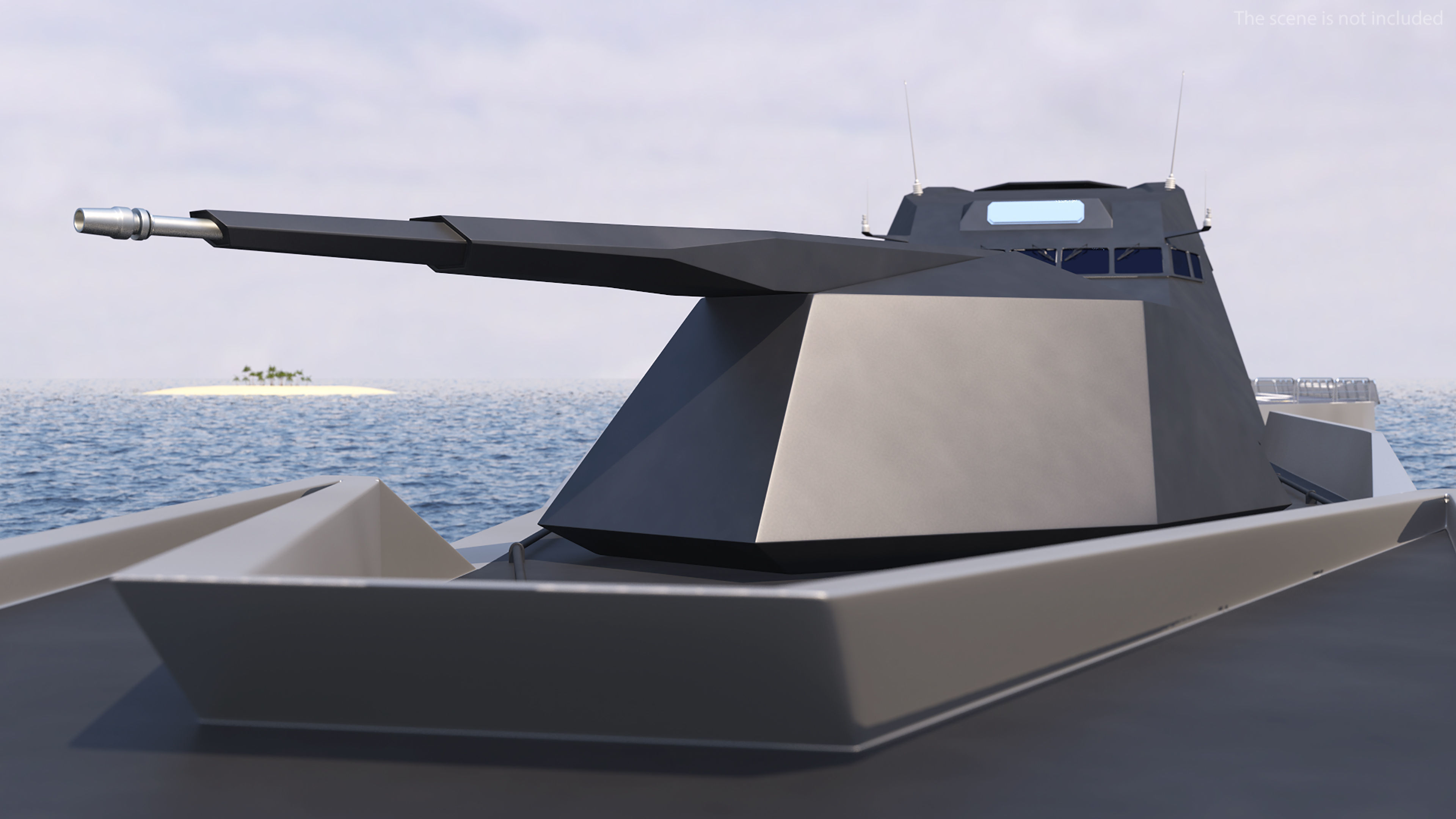 Blue Shark Frigate Rigged for Maya 3D model_14