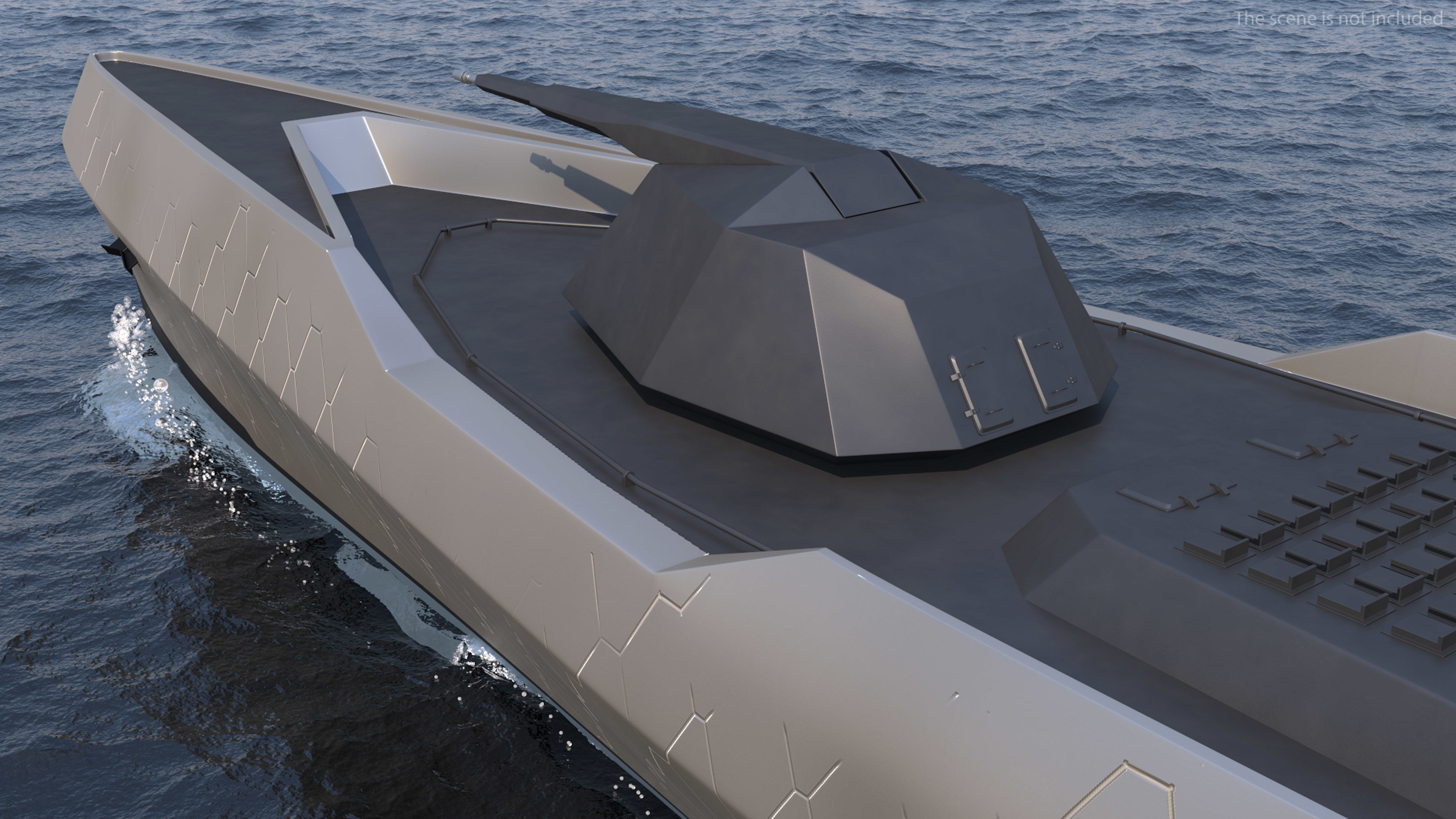 Blue Shark Frigate Rigged for Maya 3D model_9