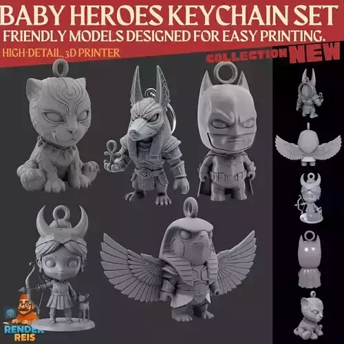 Mythological Legendary Heroes Keychain Collection