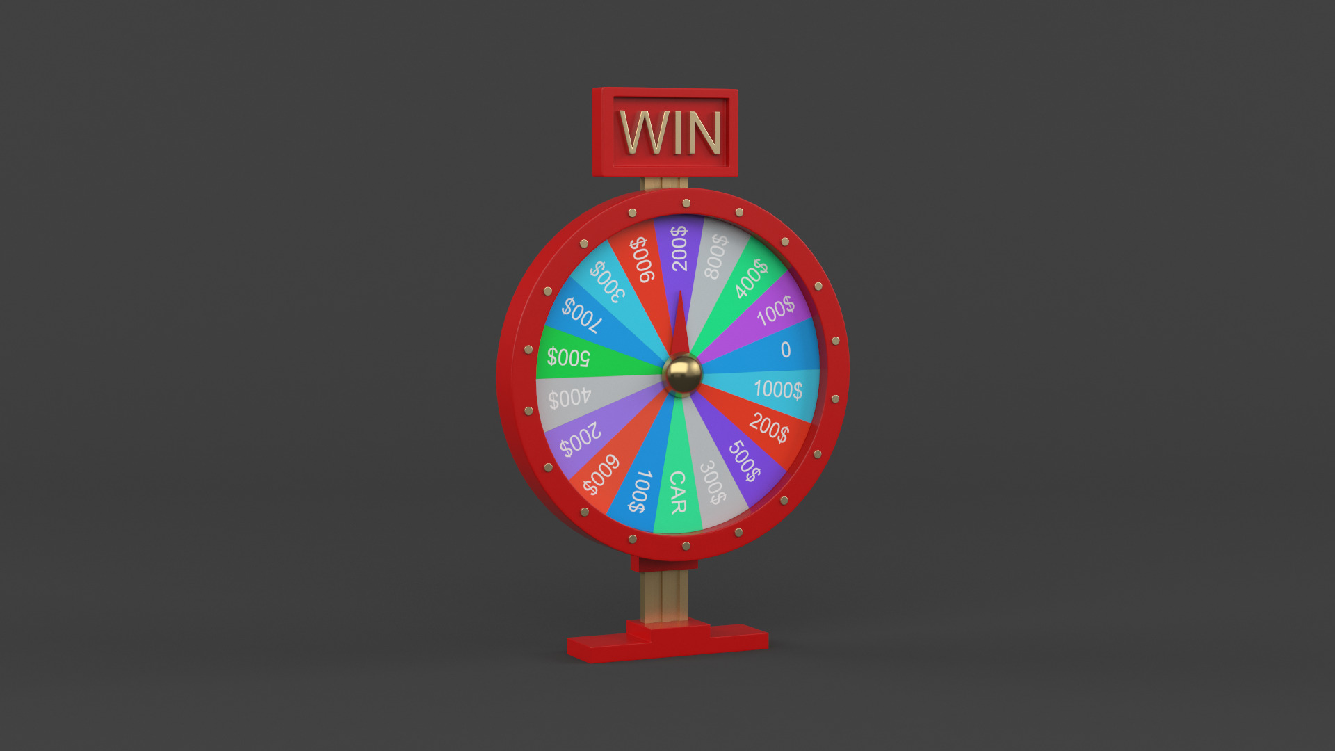 Wheel of Fortune 3D model_4