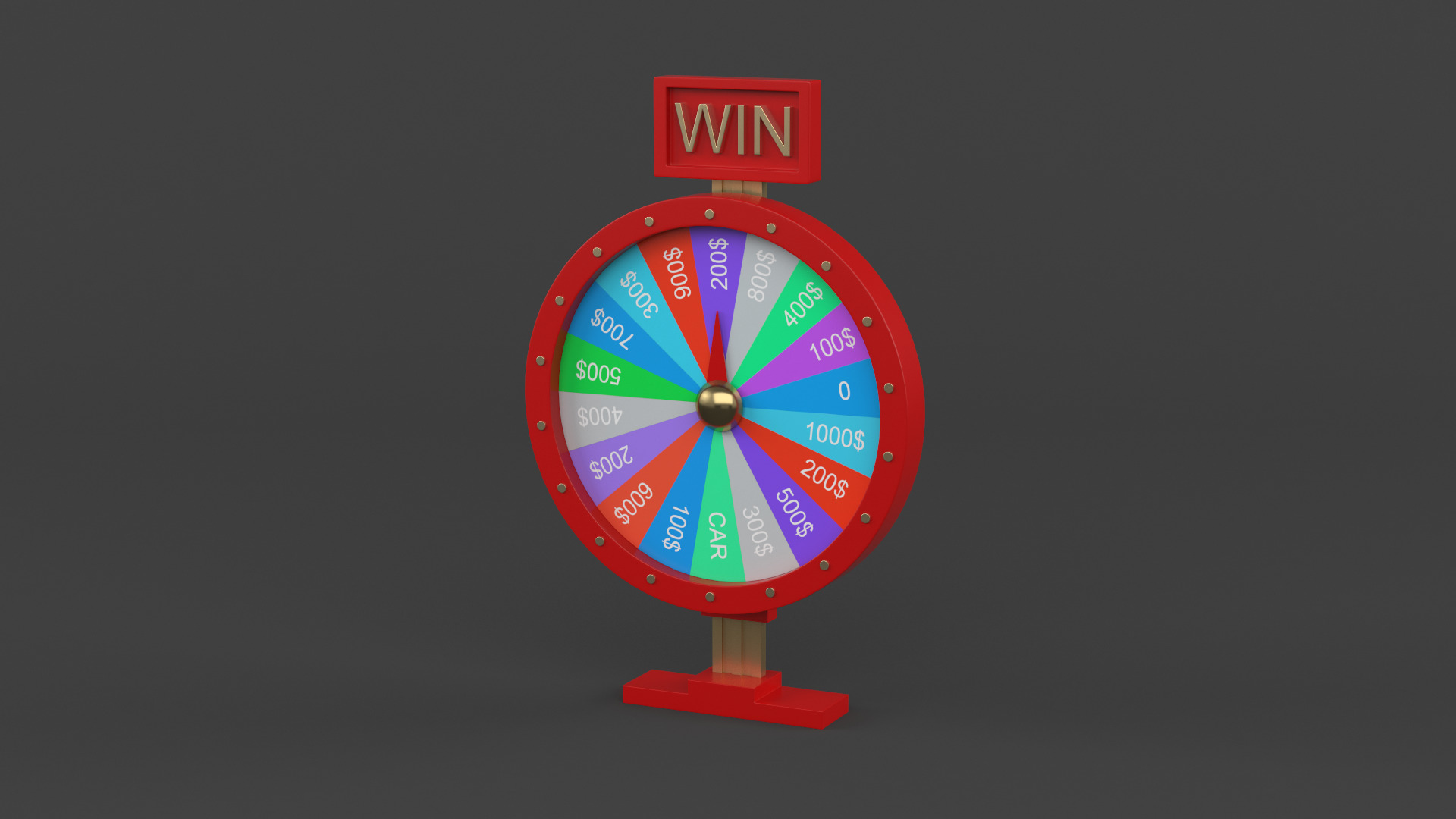 Wheel of Fortune 3D model_2