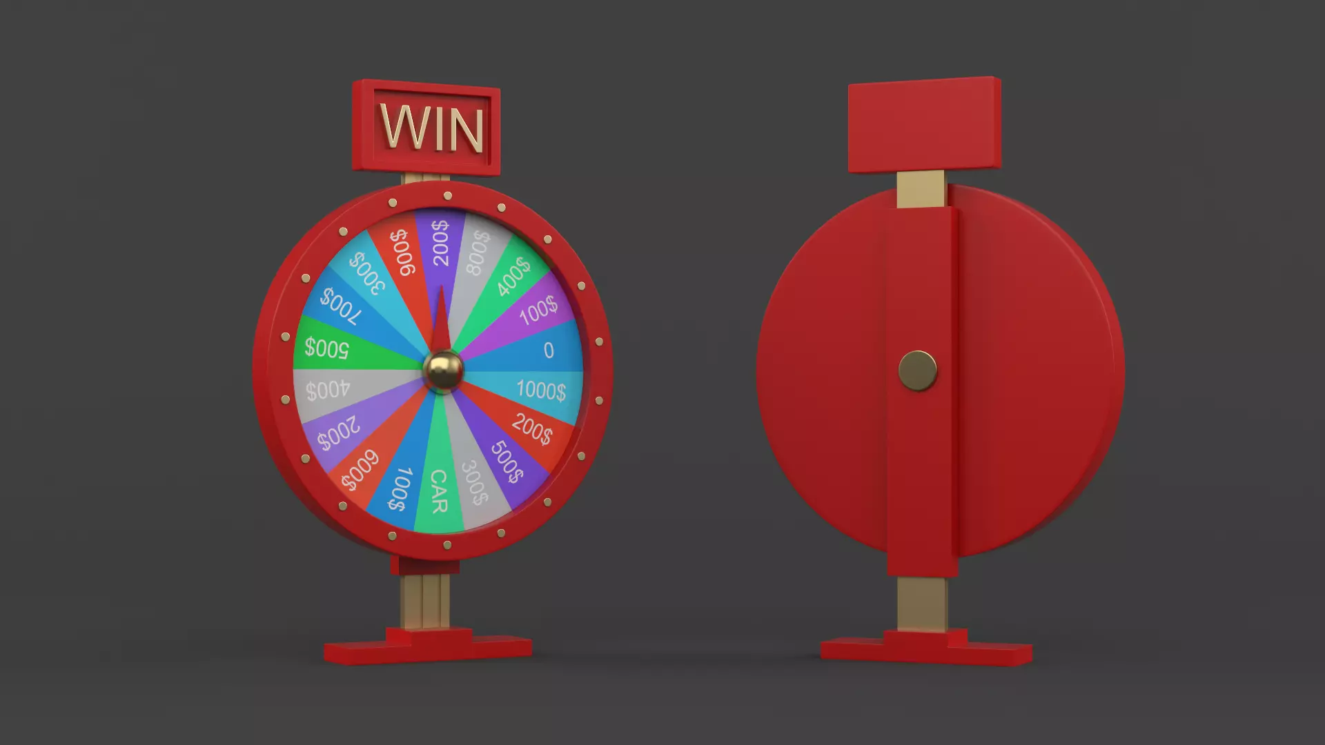 Wheel of Fortune 3D model_0